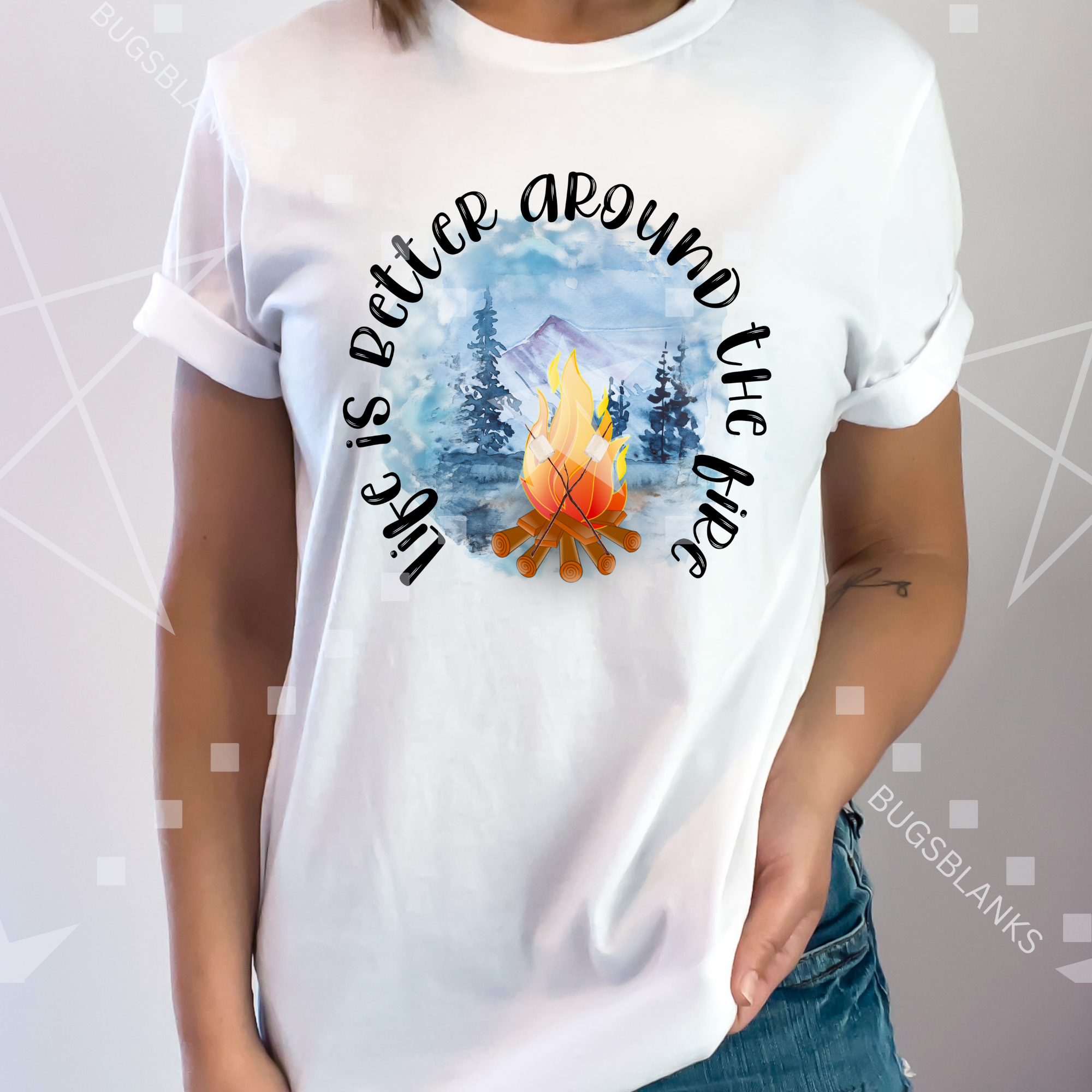 Around The Fire Adult Shirt