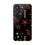 Retro Checkered Stars Phone Case, Punk tough case Case, Cute stars Phone Cover