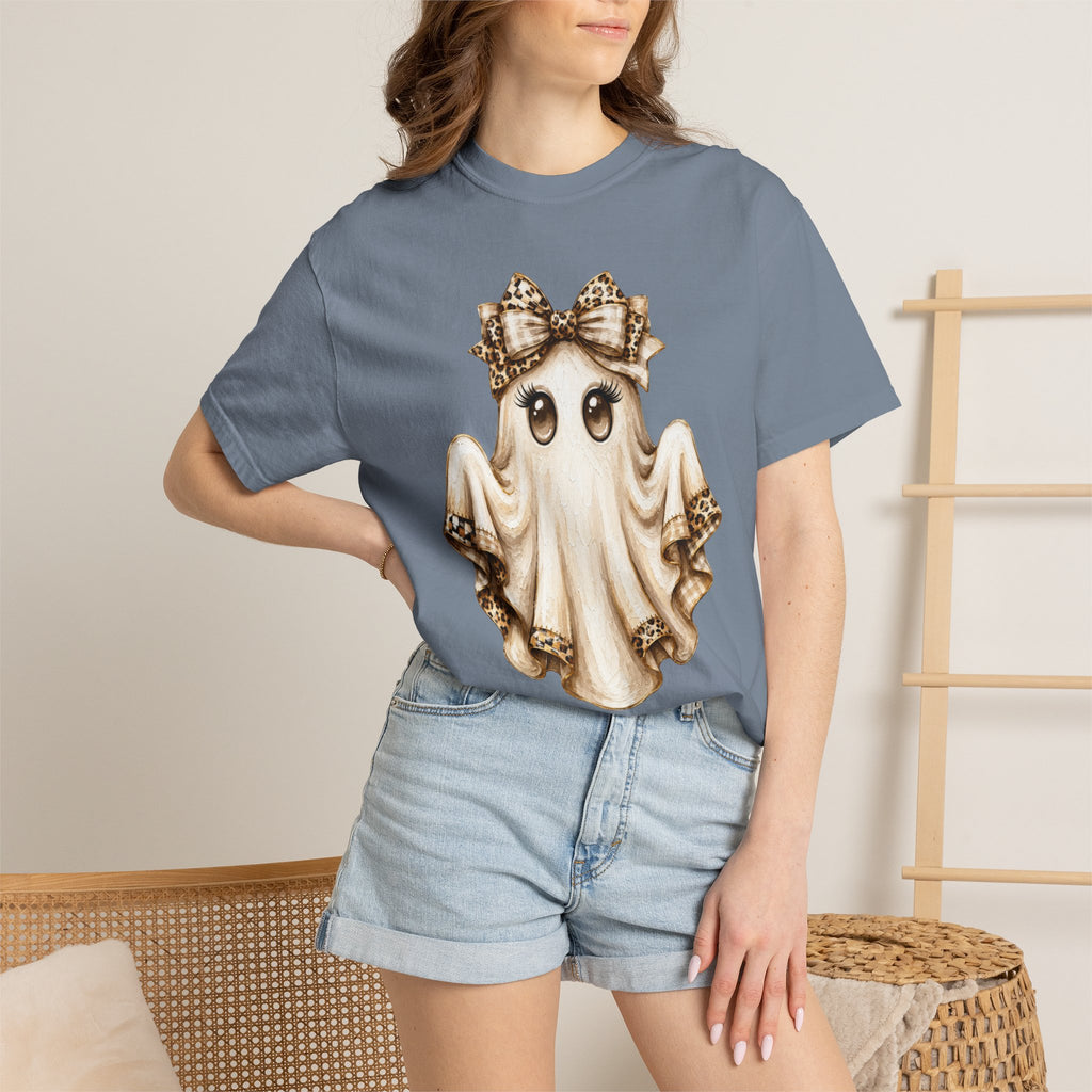 Leopard Coquette Ghost Comfort Colors T-shirt For Women
