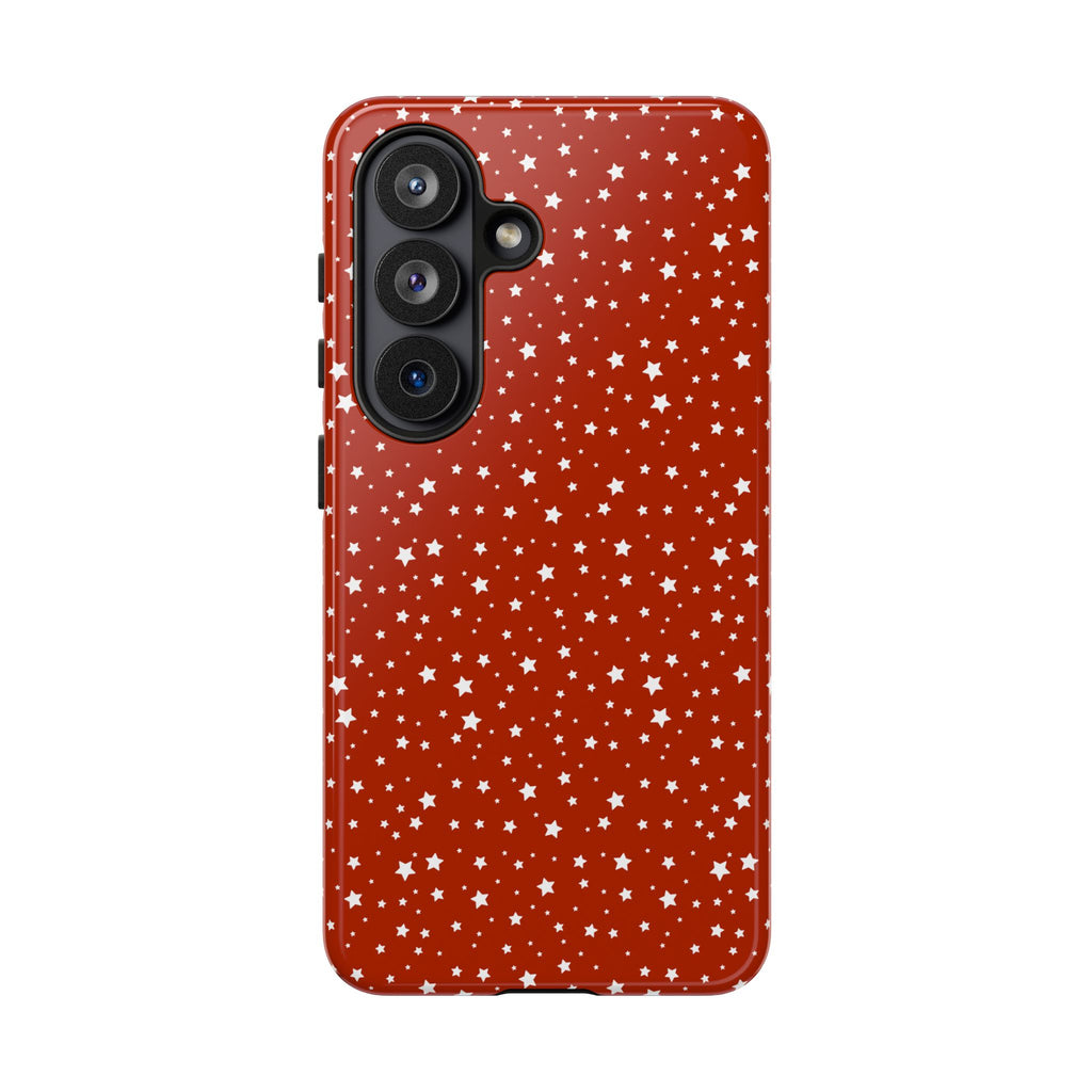 Red Stars Themed Phone Case, Red tough case Case, Cute Stars Phone Cover