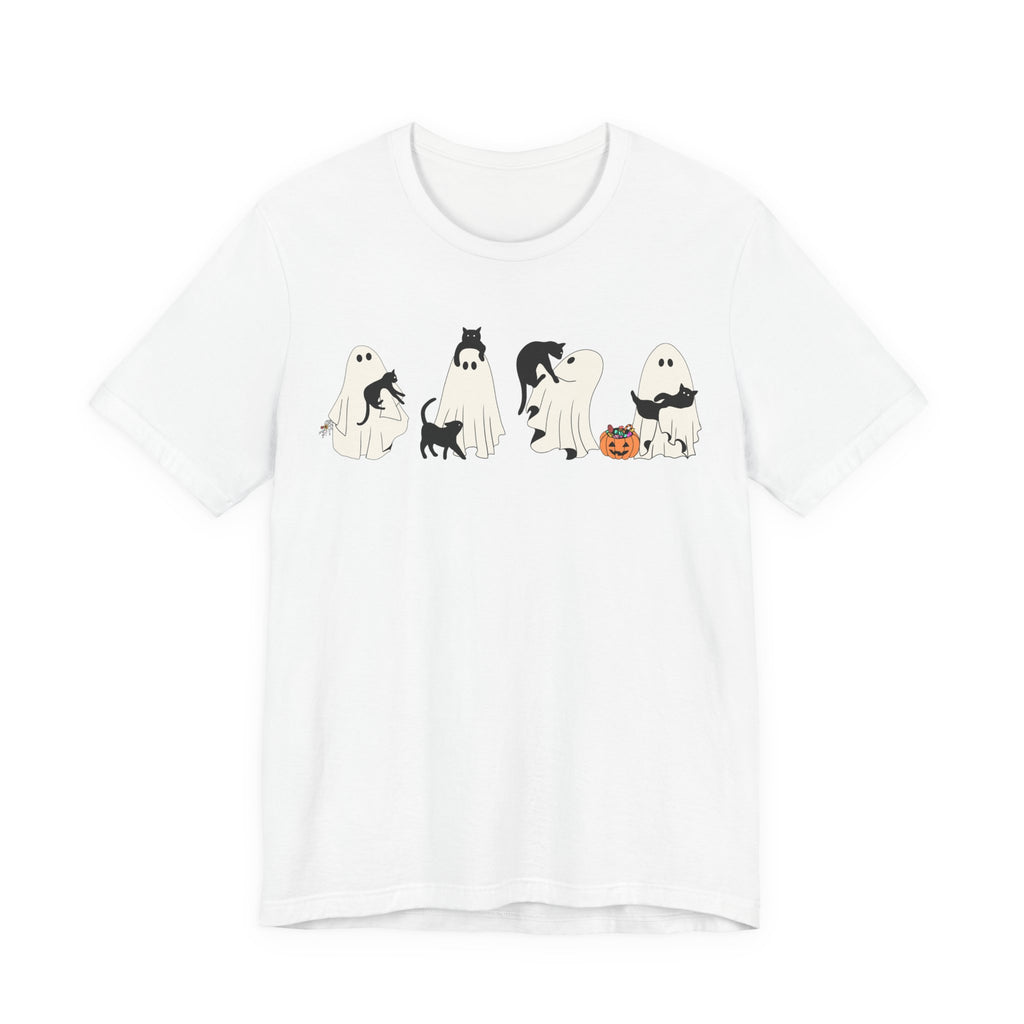 Ghost Cat Shirt, Ghost Holding Cat Shirt, Fall Graphic Tee
