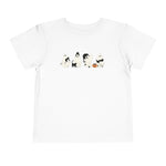 Cat Ghost Halloween Toddler Short Sleeve Tee