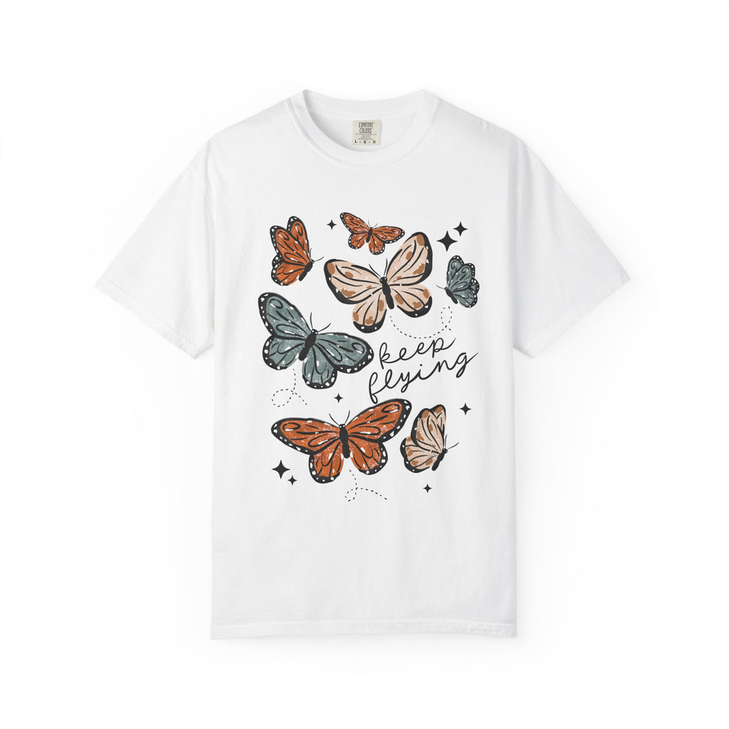 Keep Flying Comfort Tee, Inspirational Graphic Shirt