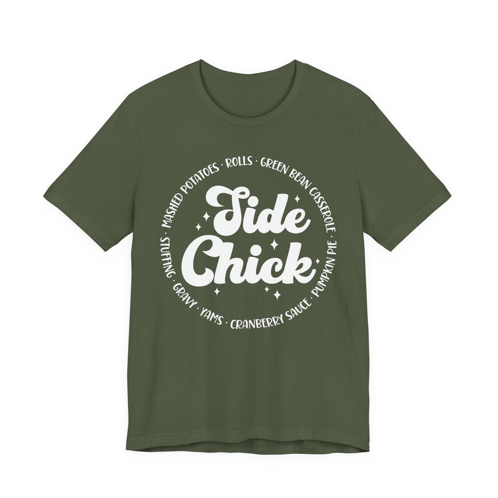 Side Chick Thanksgiving Womens T-Shirt