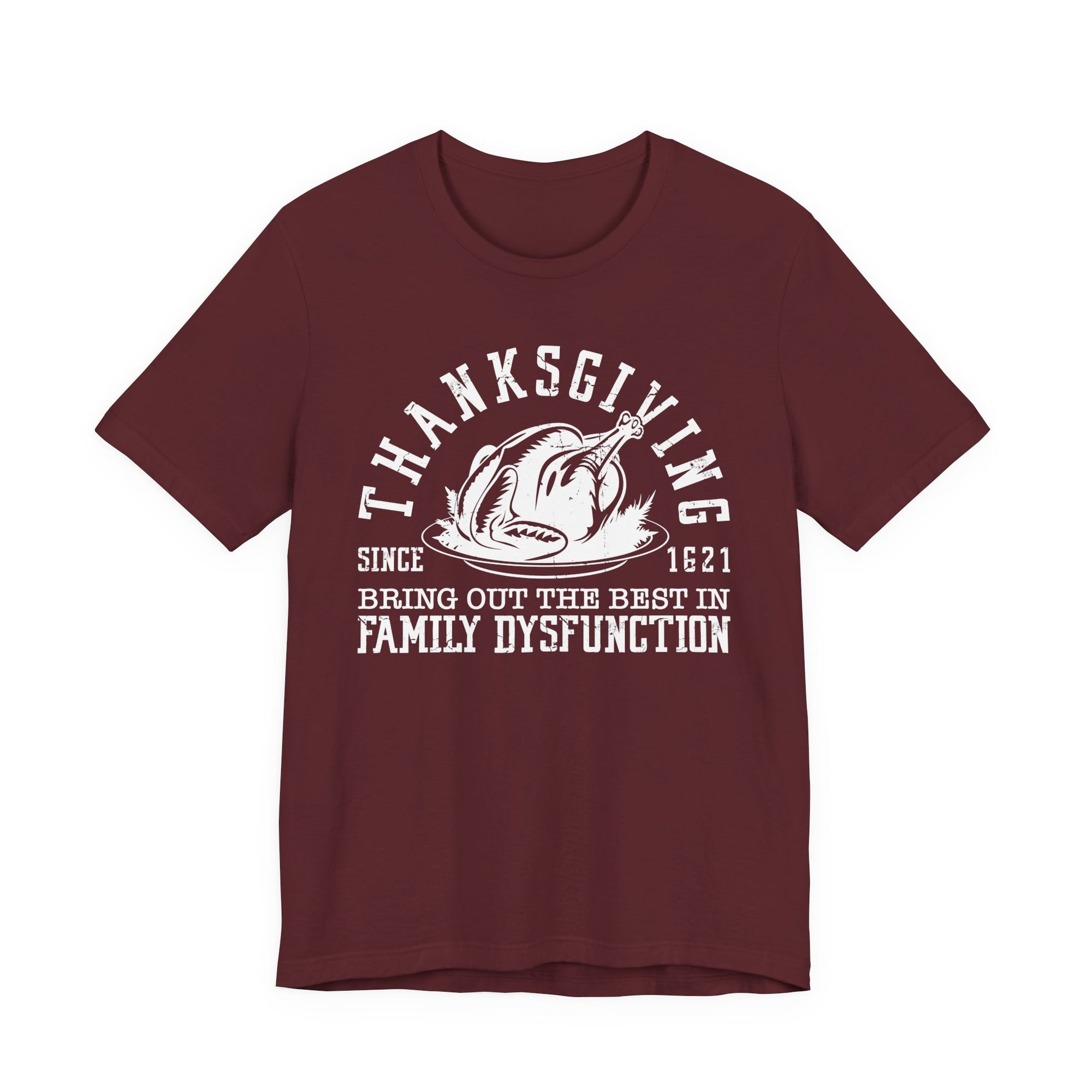 Thanksgiving Bring out the Best in Family Dysfunction Halloween Womens T-Shirt
