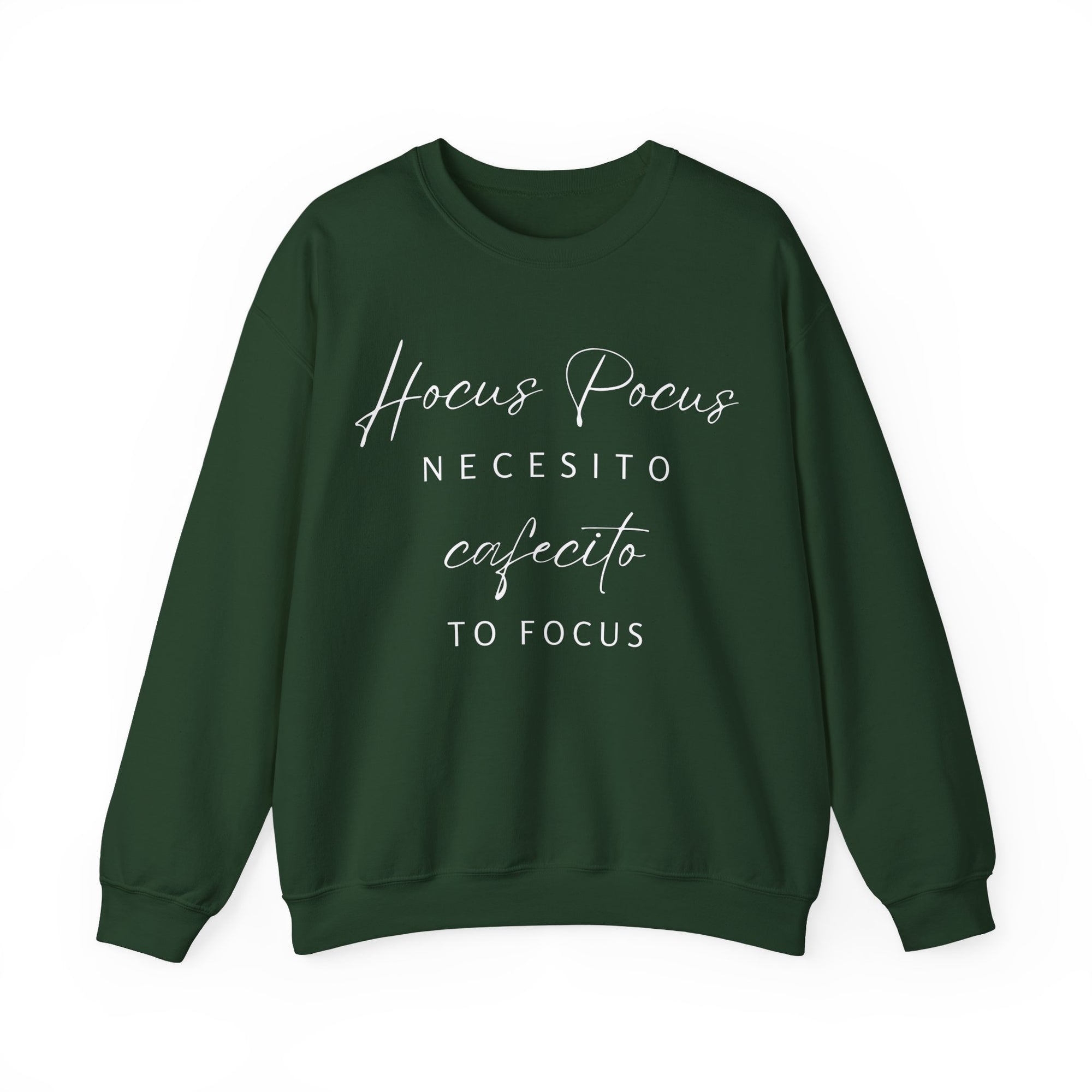 H Pocus Necesito Cafecito to Focus Sweatshirt