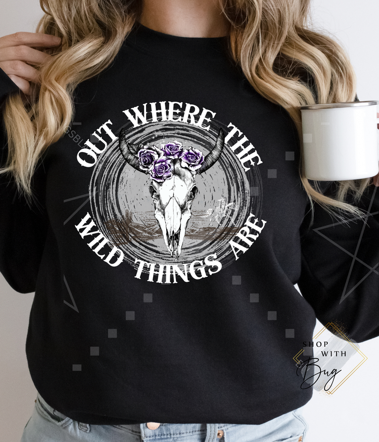 Out Where the Wild Crewneck Sweater