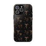 Leopard Bow Themed Phone Case, Leopard tough case Case, Cute Bow  Phone Cover