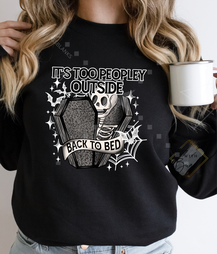 Too Peopley Outside Crewneck Sweater