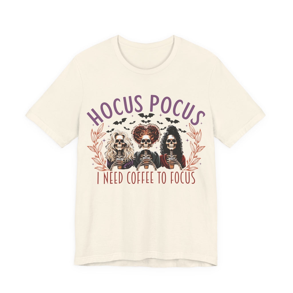 Pocus I need Coffee to Focus Halloween T-Shirt