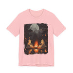Ghost Reading  While Camping Womens T-Shirt