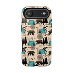 Camping Themed Phone Case, Bear tough case Case, Cute Nature Phone Cover