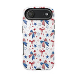 4th oh July Stars and Bows Phone Case, Bows tough case Case, Cute Stars Phone Cover
