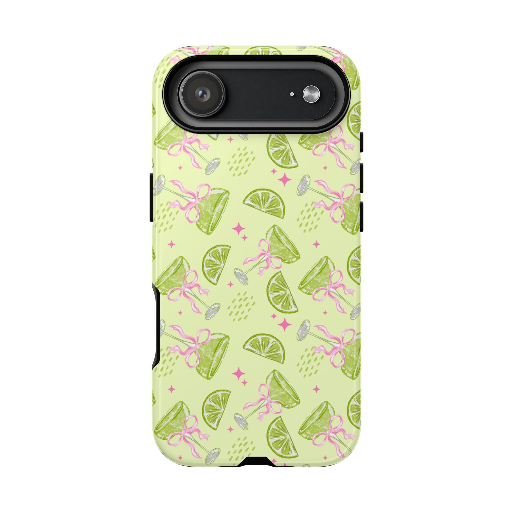 Margarita Phone Case, Floral Pink Bow tough case Case, Cute Fun Phone Cover