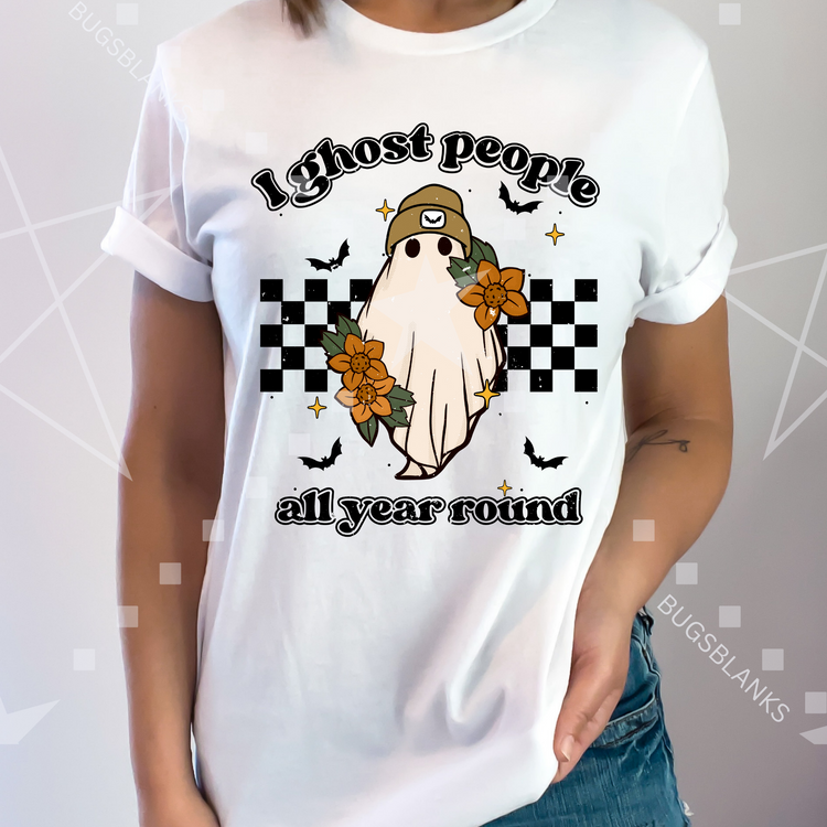 I Ghost People All Year Short Sleeve Shirt