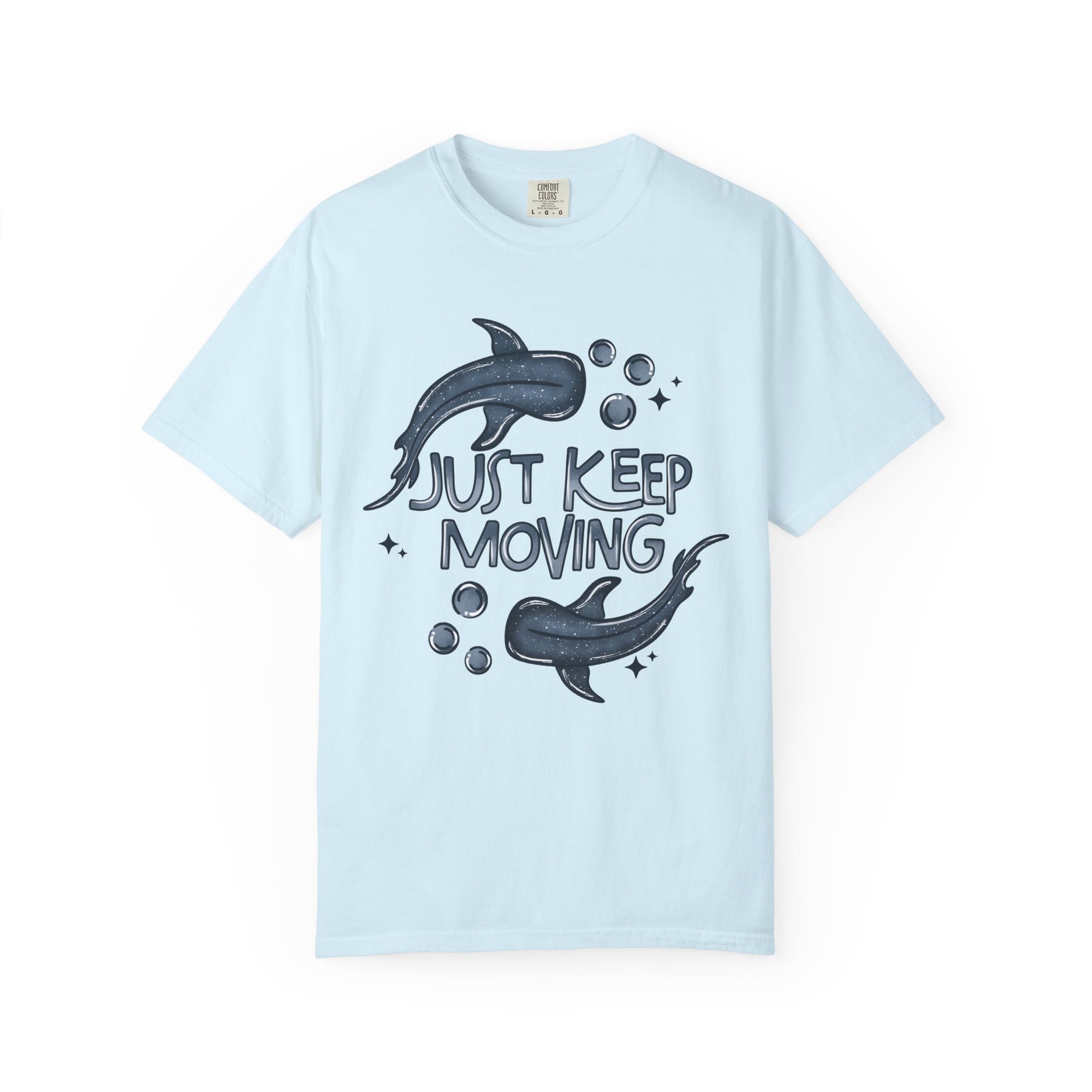 Just Keep Moving Shark Comfort Tee