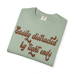 Easily Distracted by Tight ends Comfort Colors Shirt
