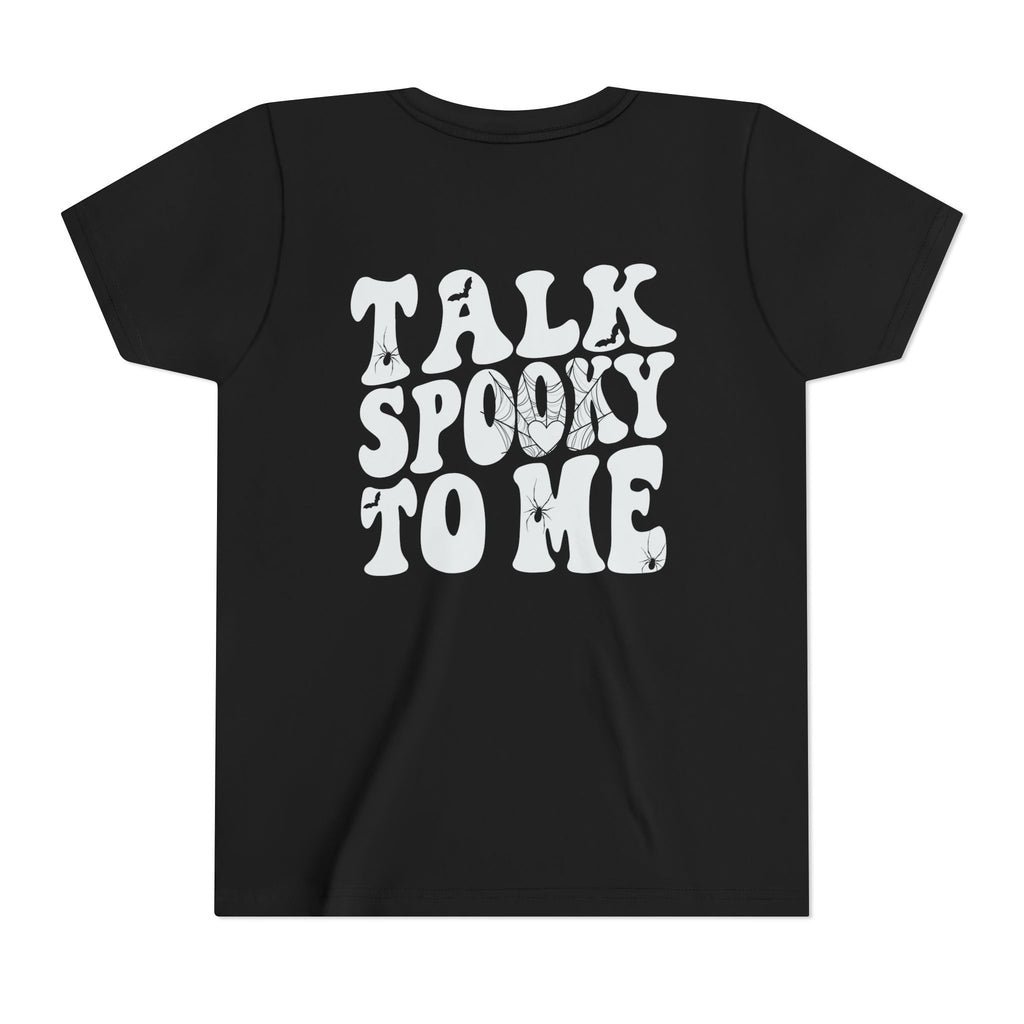 Talk Spooky To Me Halloween Youth Short Sleeve Tee