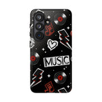 Music Themed Phone Case, Floral Music tough case Case, Cute Dj Phone Cover