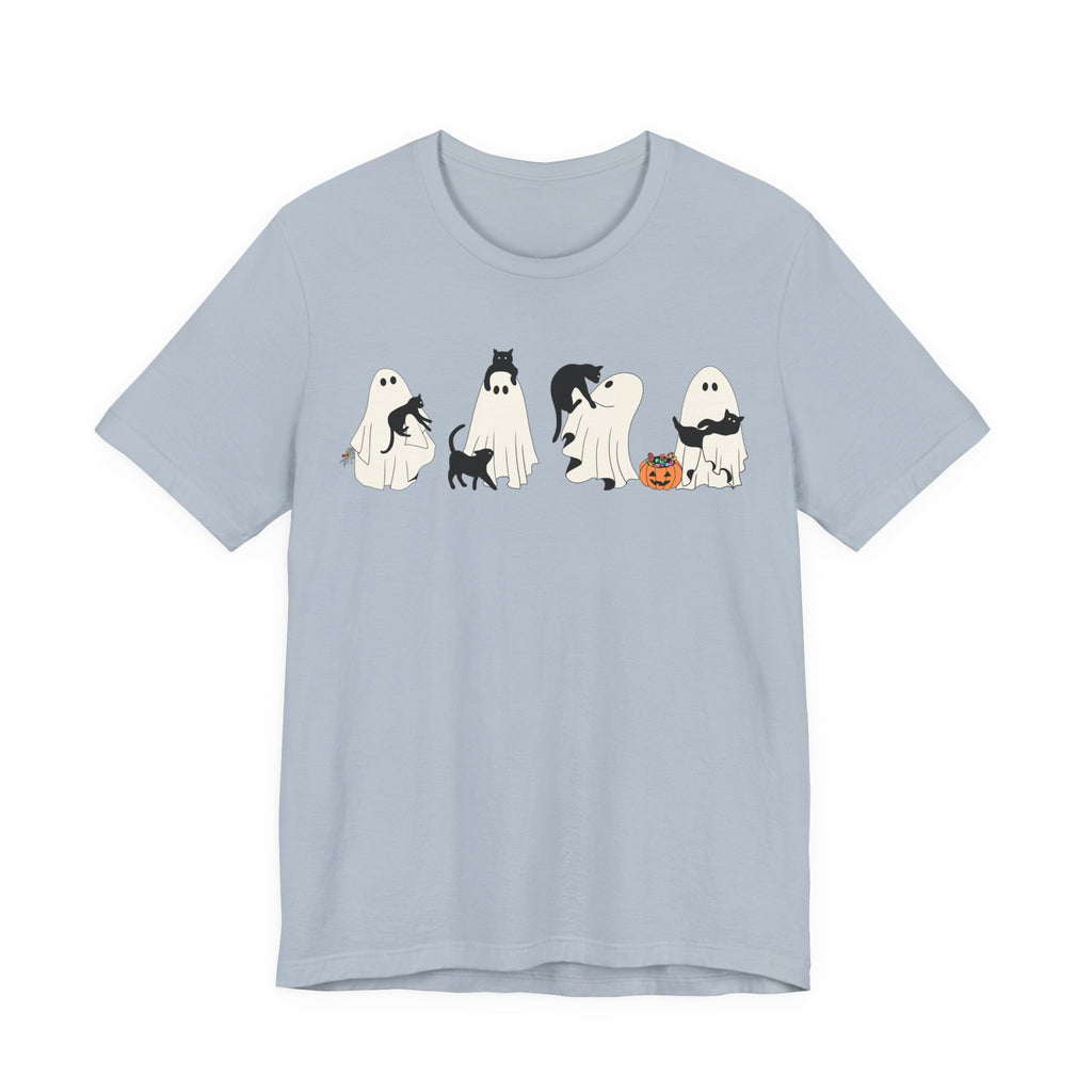 Ghost Cat Shirt, Ghost Holding Cat Shirt, Fall Graphic Tee