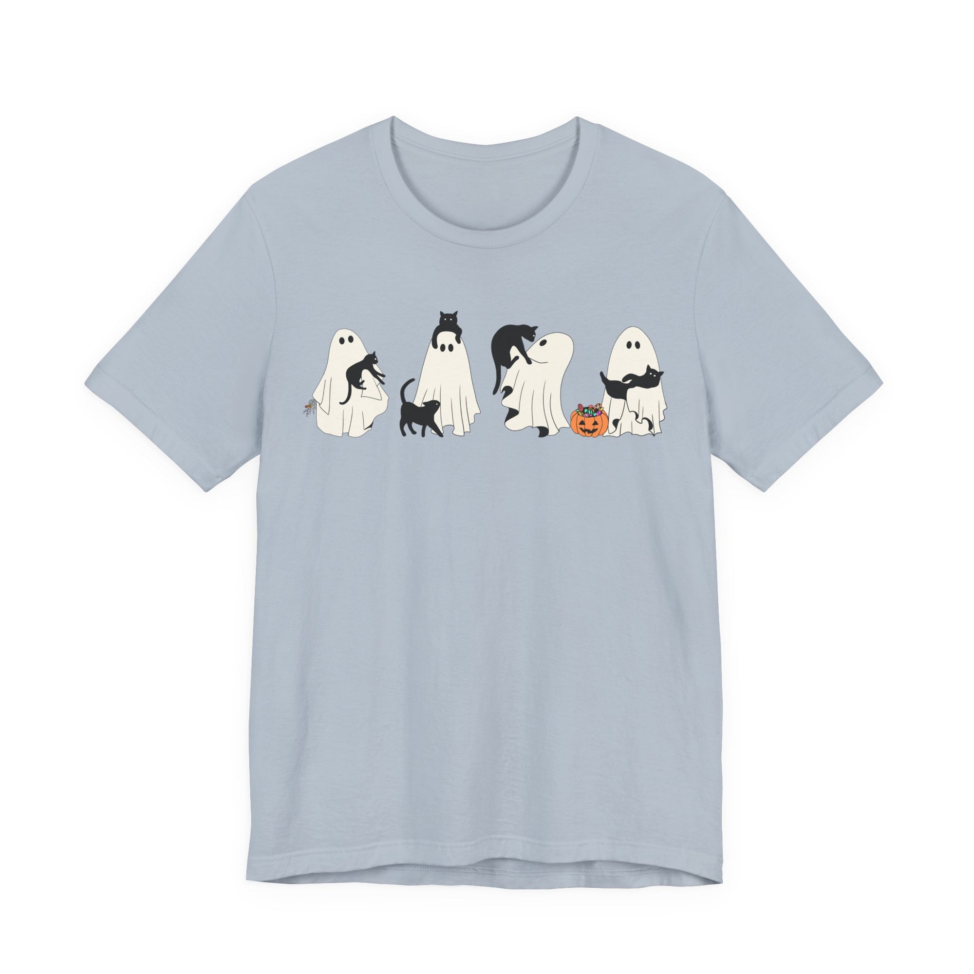 Ghost Cat Shirt, Ghost Holding Cat Shirt, Fall Graphic Tee