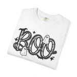 BOO Lace Halloween T-Shirt Comfort Color For Women