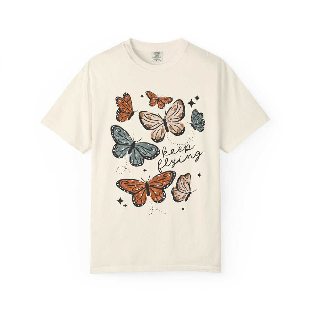 Keep Flying Comfort Tee, Inspirational Graphic Shirt