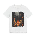 Ghost Reading  While Camping Womens T-Shirt
