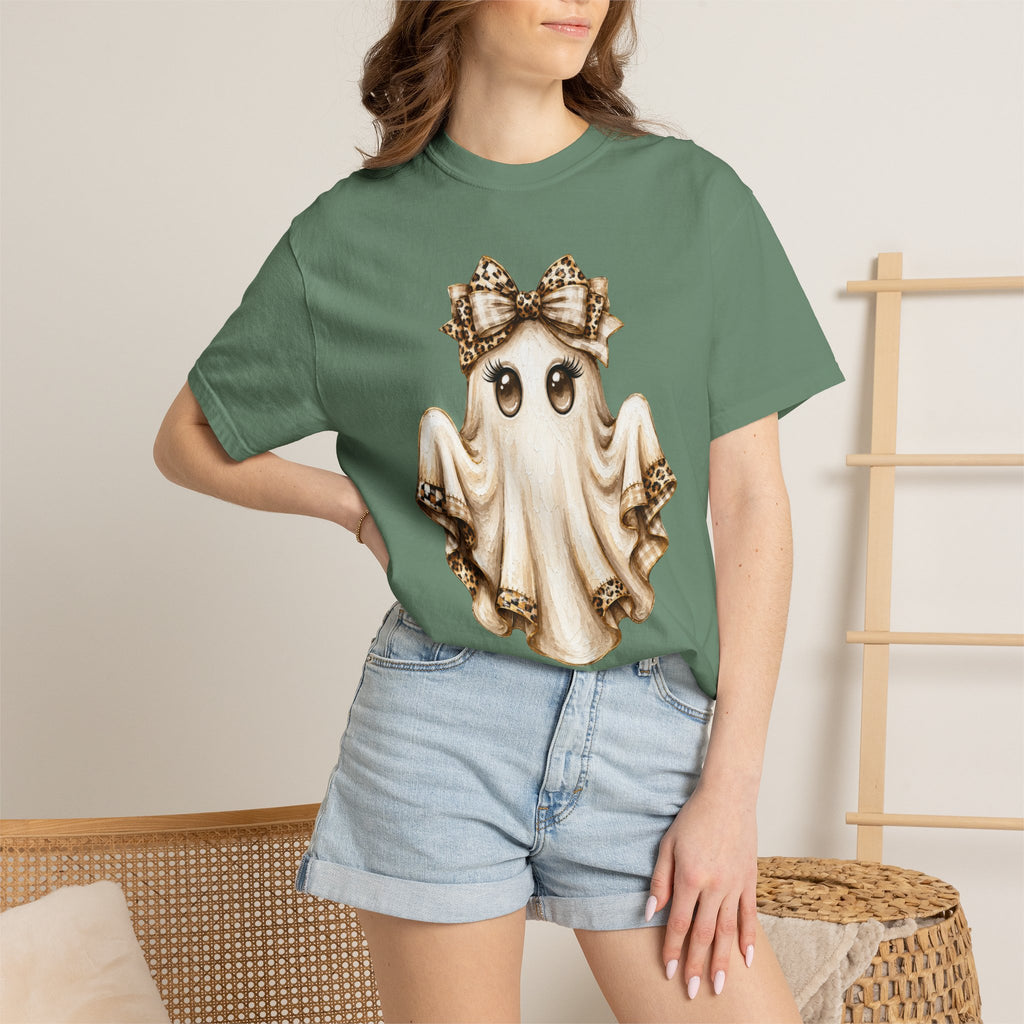 Leopard Coquette Ghost Comfort Colors T-shirt For Women