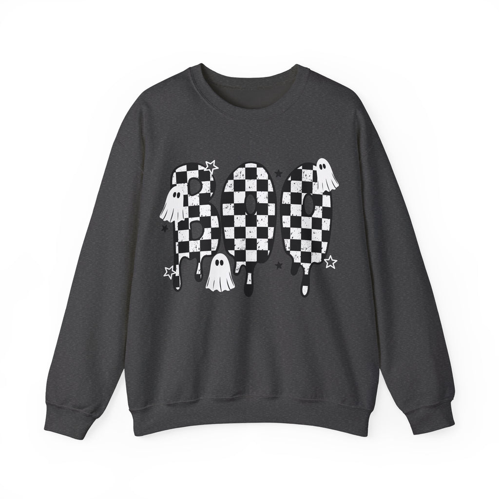 Boo Sweatshirt, Trendy Halloween Sweater, Spooky Season Sweater, Fall Vibes, Cute Ghost Sweatshirt, Stars Ghost