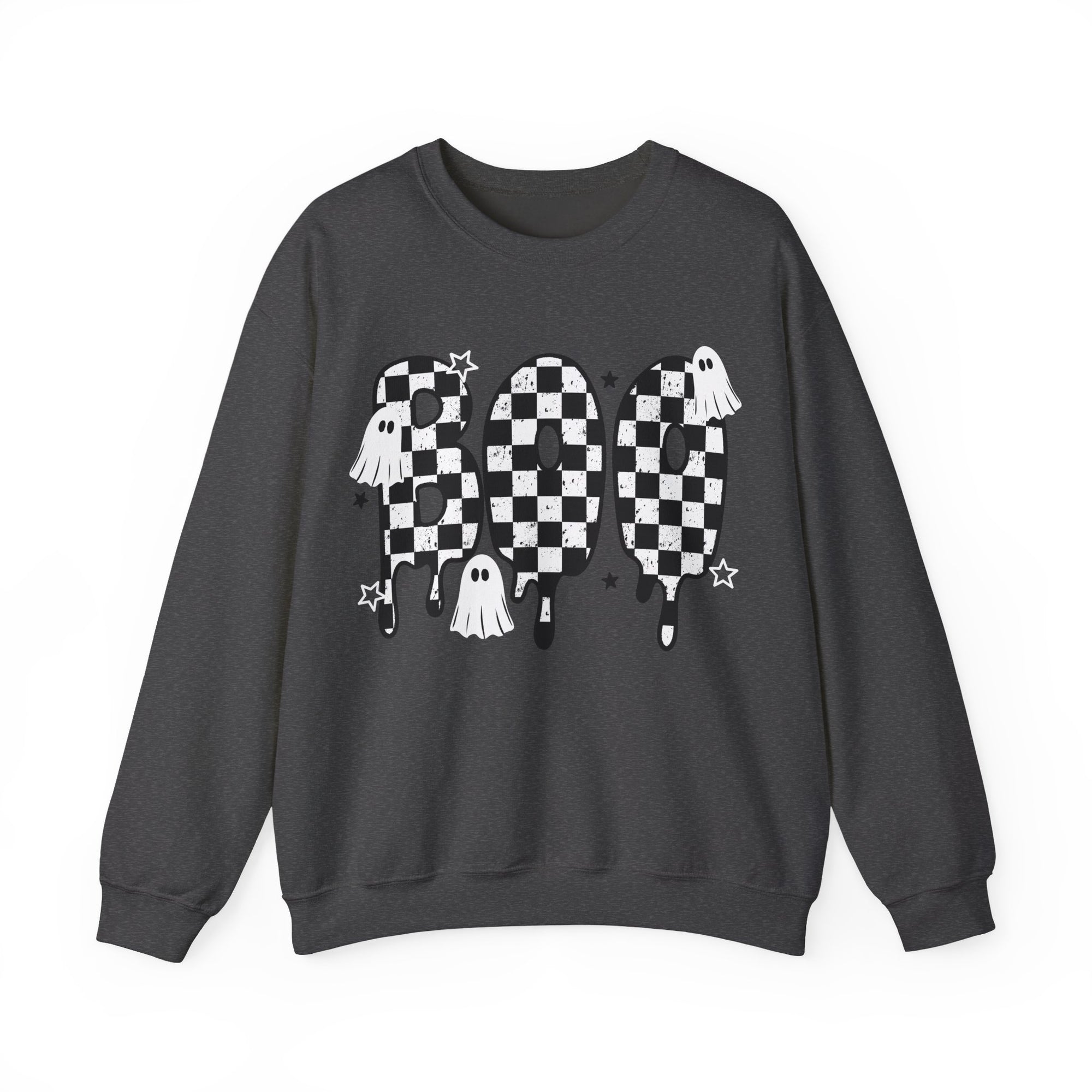 Boo Sweatshirt, Trendy Halloween Sweater, Spooky Season Sweater, Fall Vibes, Cute Ghost Sweatshirt, Stars Ghost
