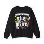 Stay Weird Sweatshirt, Trendy ADHD Sweater, Retro  Sweater, YingYang Vibes, Cute Weird Sweatshirt, Stars