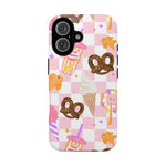 Carnival Themed Phone Case, Stars checkered tough case Case, Cute Fair Phone Cover