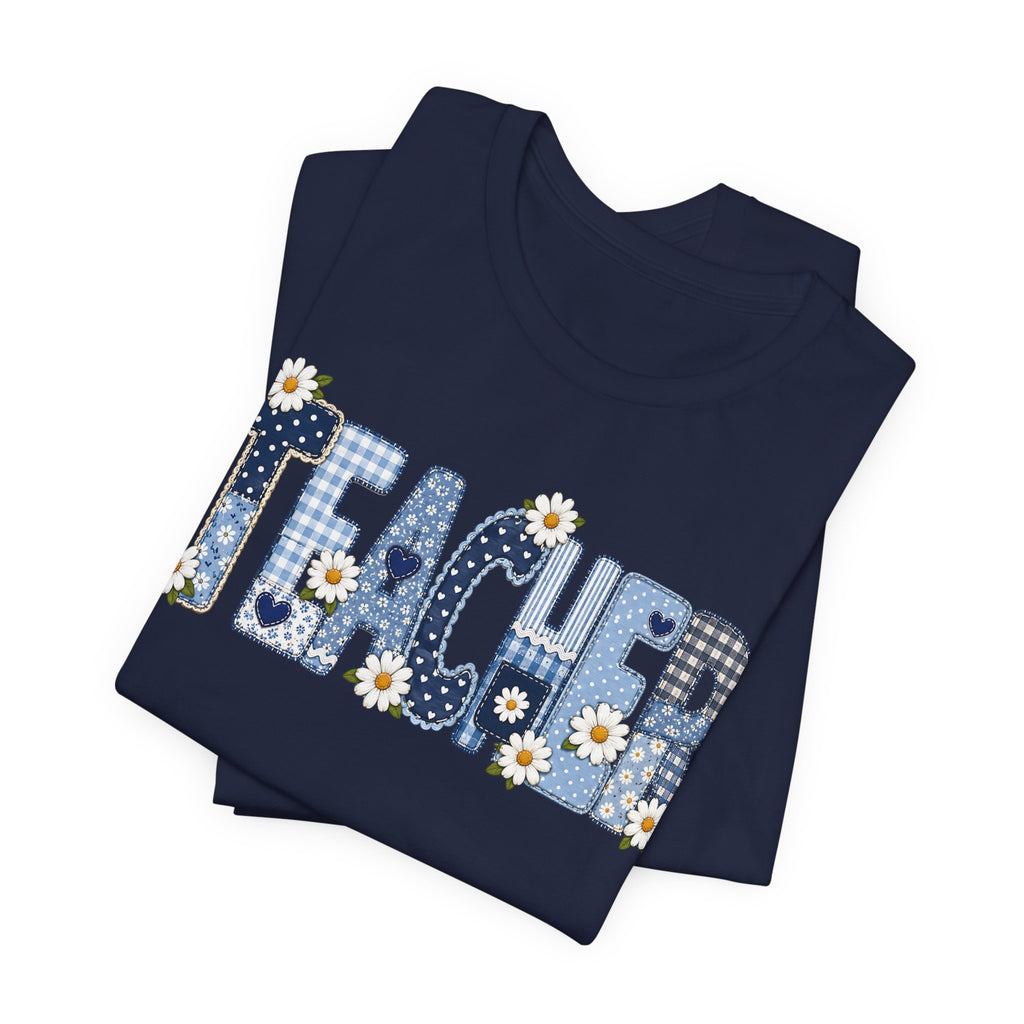 Teacher Vintage Patches  Unisex T-Shirt