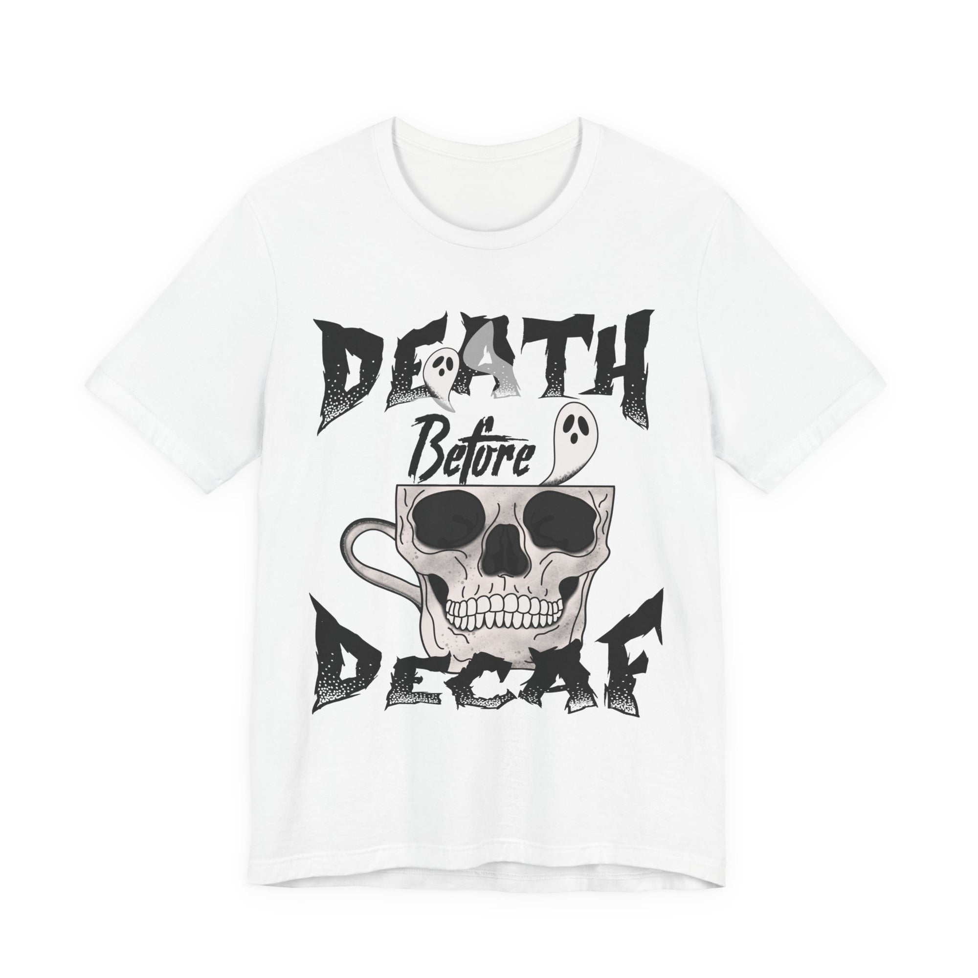 Death Before Decaf Halloween T-Shirt