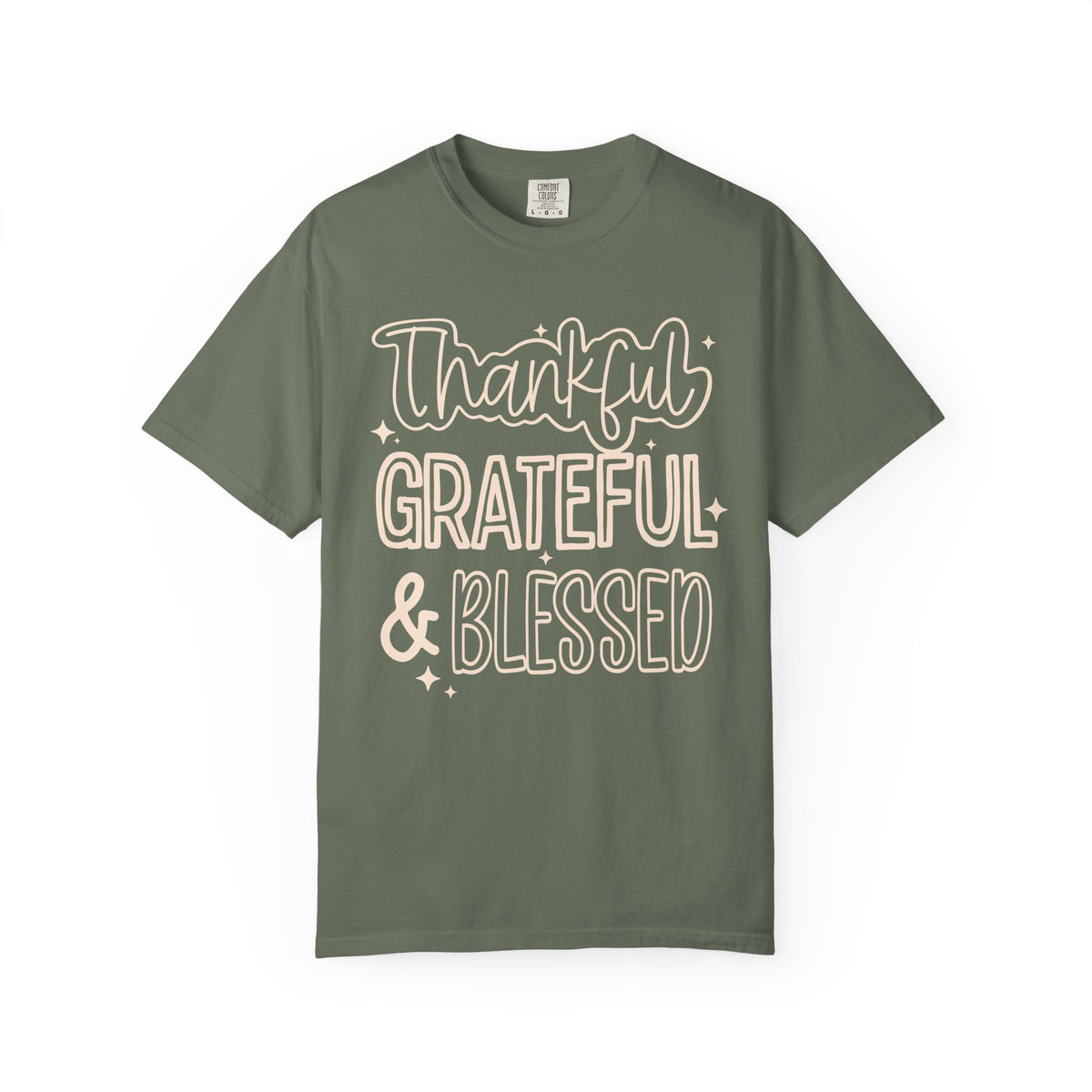 Thankful, Grateful, Blessed T-Shirt Comfort Color For Women