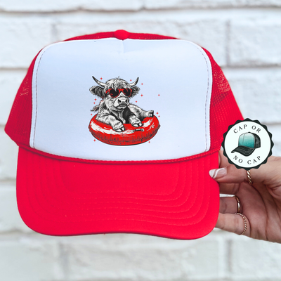 4th of July Floating cow  Foam Trucker Hat