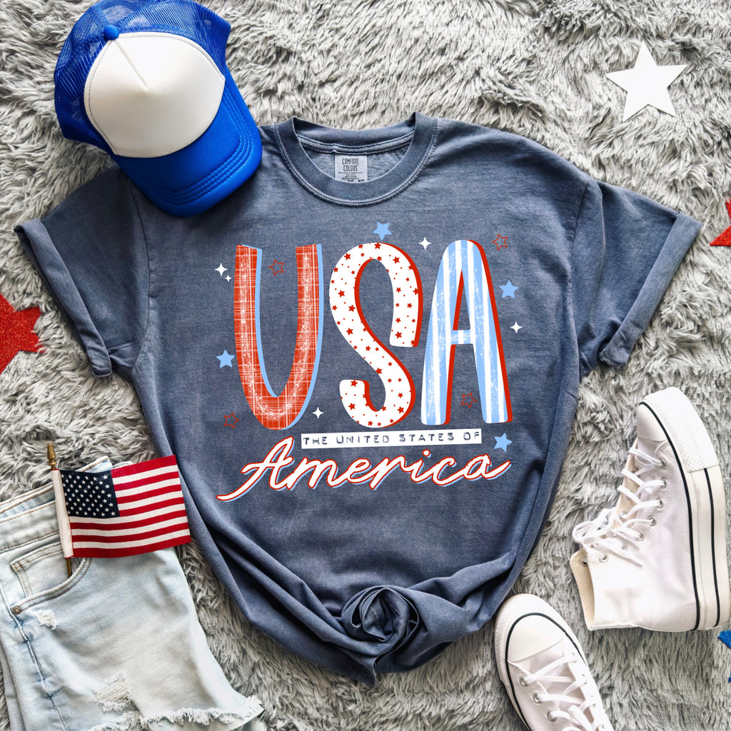 USA, 4th of July Shirt Comfort Colors Shirt