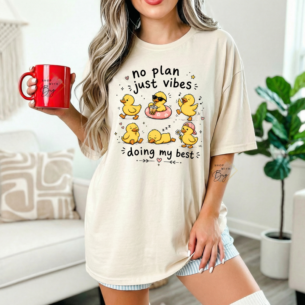 No Plans Just Vibes Comfort Colors Shirt