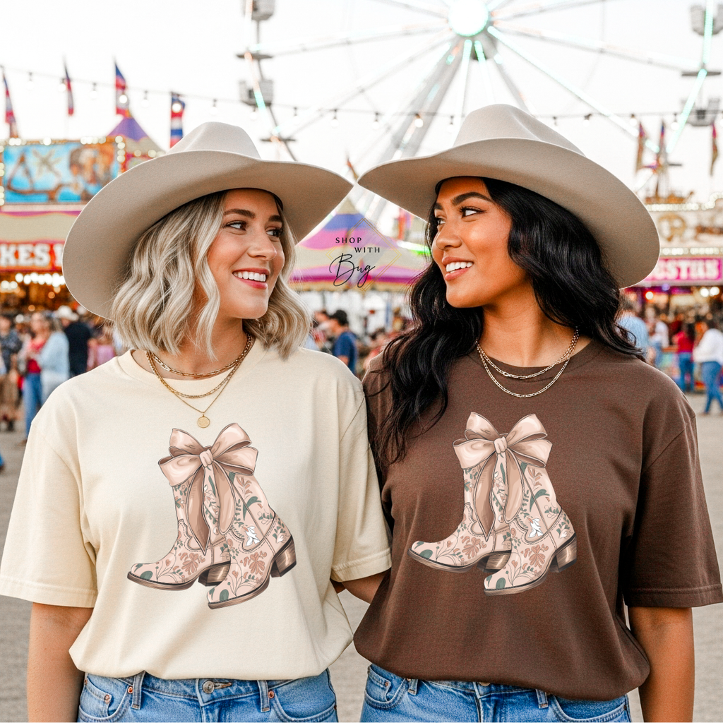 Floral Cowgirl Comfort Colors Shirt