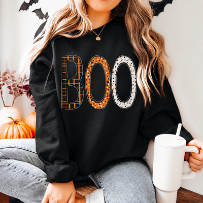 Boo Sweatshirt, Trendy Halloween Sweater, Spooky Season Sweater, Fall Vibes, Cute Ghost Sweatshirt, Stars Ghost