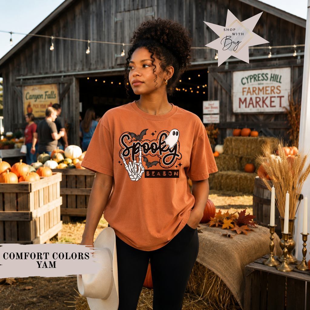 Spooky Season Halloween T-Shirt Comfort Color For Women