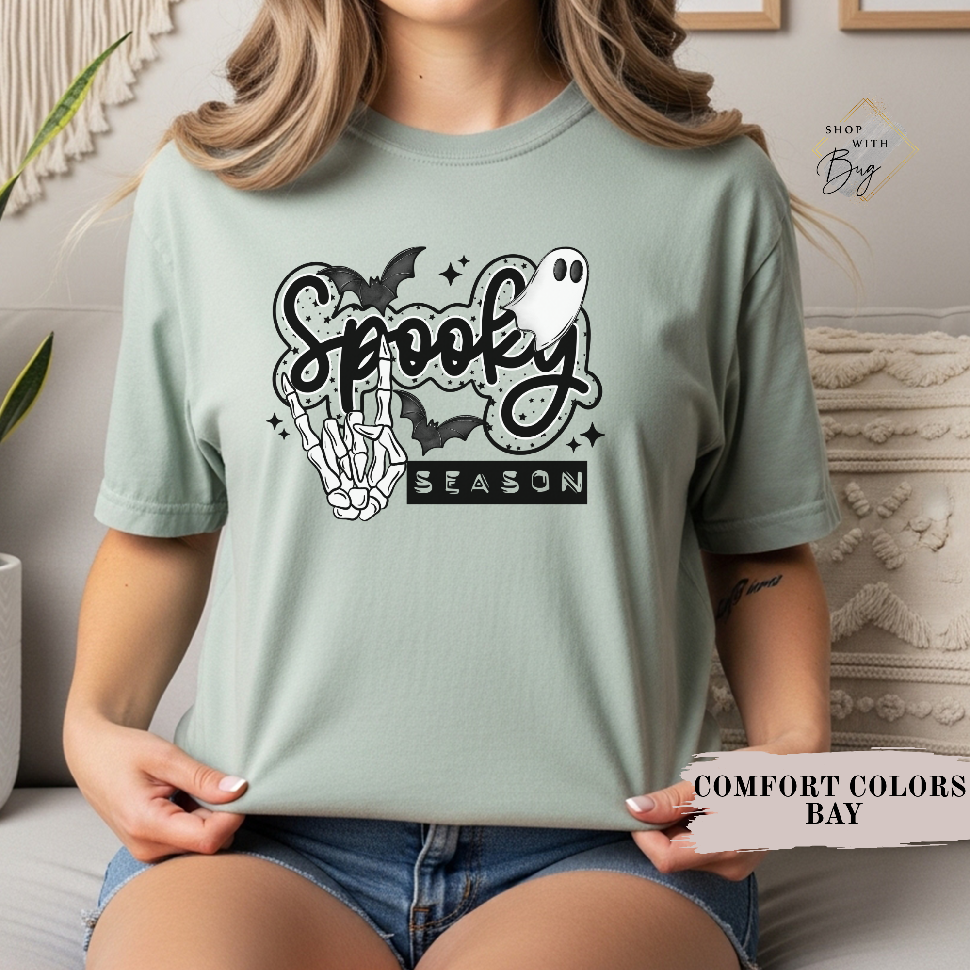 Spooky Season Halloween T-Shirt Comfort Color For Women