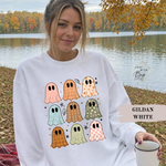 Retro Ghost Sweatshirt, Trendy Halloween Sweater, Spooky Season Sweater, Fall Vibes, Cute Ghost Sweatshirt