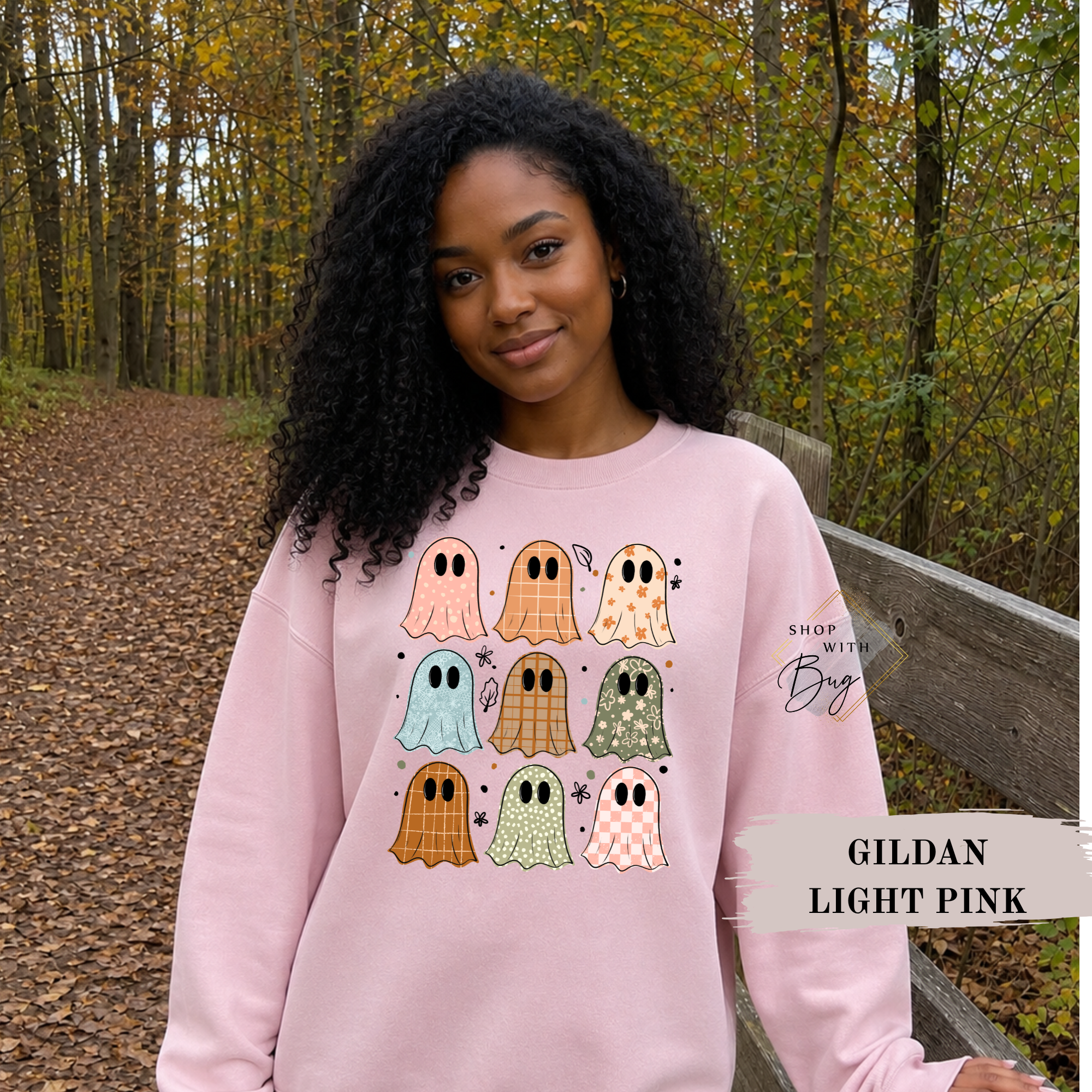 Retro Ghost Sweatshirt, Trendy Halloween Sweater, Spooky Season Sweater, Fall Vibes, Cute Ghost Sweatshirt