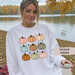 Retro Pumpkins Sweatshirt, Trendy Halloween Sweater, Spooky Season Sweater, Fall Vibes, Cute Pumpkin Sweatshirt