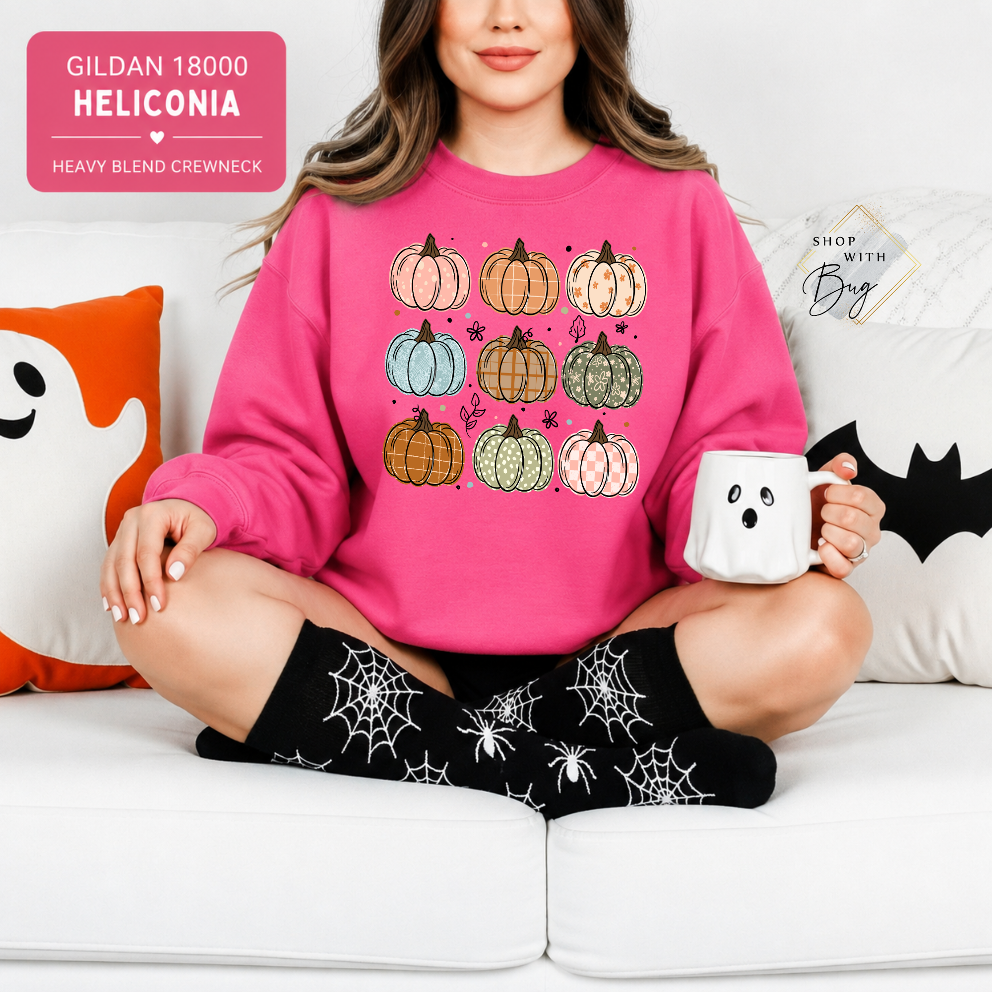 Retro Pumpkins Sweatshirt, Trendy Halloween Sweater, Spooky Season Sweater, Fall Vibes, Cute Pumpkin Sweatshirt