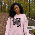 Circus Striped Boo Sweatshirt, Trendy Halloween Sweater, Spooky Season Sweater, Fall Vibes, Cute Boo Sweatshirt