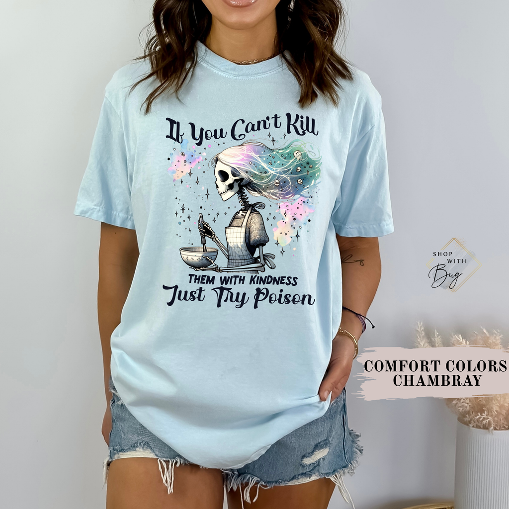 With Kindness Halloween T-Shirt Comfort Color For Women