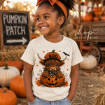Highland Cow Toddler Short Sleeve Tee